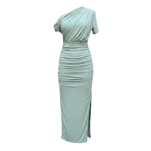 Front - AX Paris Womens/Ladies Draped Off-the-Shoulder Midi Dress