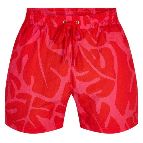 Front - Boss Mens Bari Abstract Swim Shorts