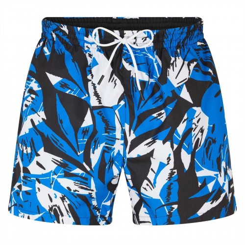 Front - Boss Mens Piranha All-Over Print Swim Shorts