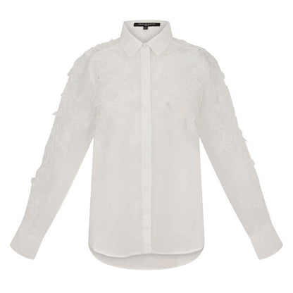Front - French Connection Womens/Ladies Floral 3D Long-Sleeved Shirt