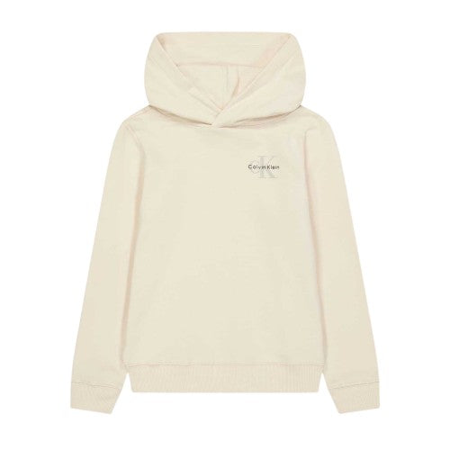 Front - Calvin Klein Childrens/Kids Chest Logo Regular Hoodie