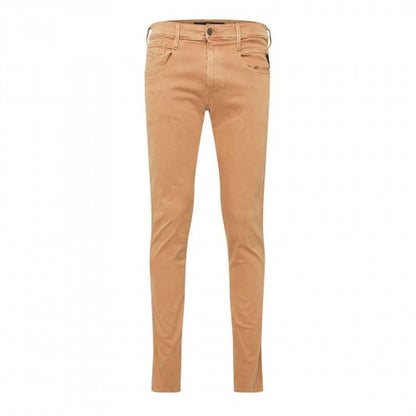 Front - Replay Mens Anbass Cotton Blend Slim Jeans