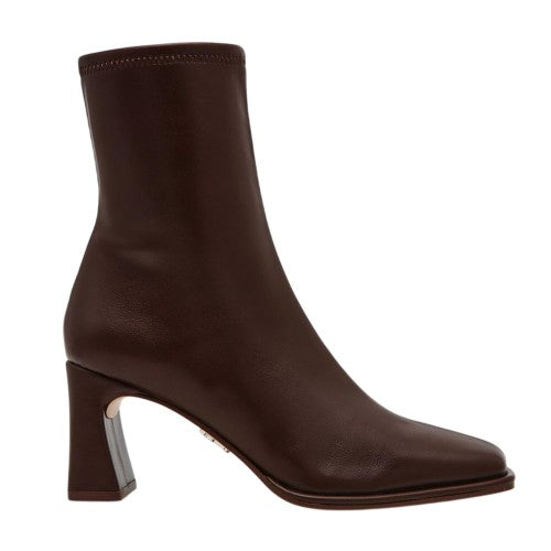 Front - Steve Madden Womens/Ladies Odesa Leather Flare Heel Ankle Boots
