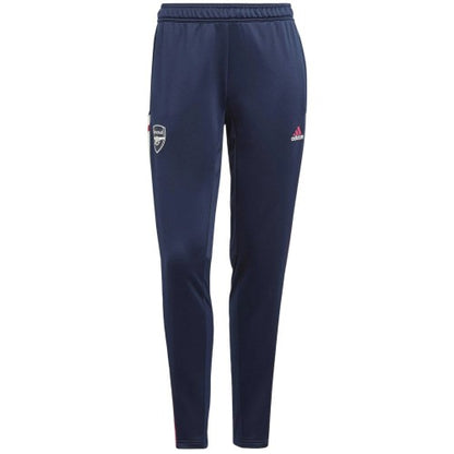 Front - Adidas Womens/Ladies Arsenal FC Tapered Tracksuit Bottoms