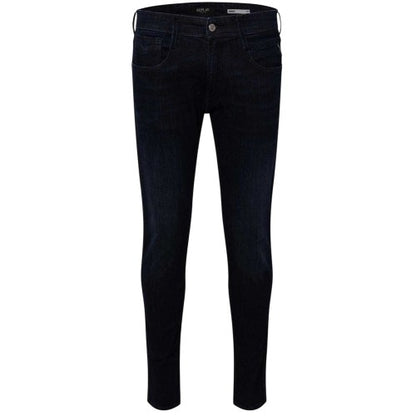 Front - Replay Mens Anbass Faded Slim Jeans