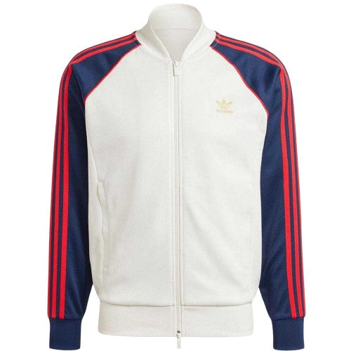 Front - Adidas Mens Classics 3 Stripes Slim Track Jacket
