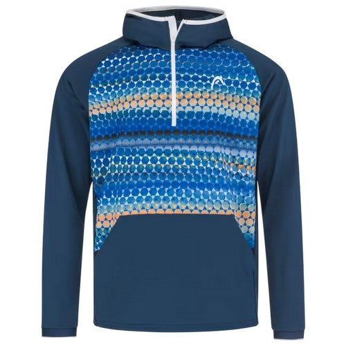 Front - Head Mens Geometric Pattern Regular Raglan Sweatshirt