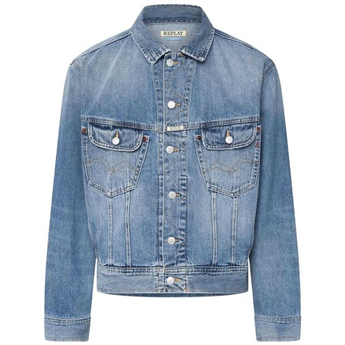 Front - Replay Mens 9zero1 Denim Jacket