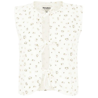 Front - Threadbare Womens/Ladies Floral Front Tie Sleeveless Top
