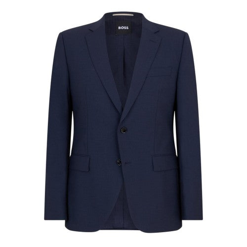 Front - Boss Mens Jeckson Patterned Single-Breasted Regular Blazer