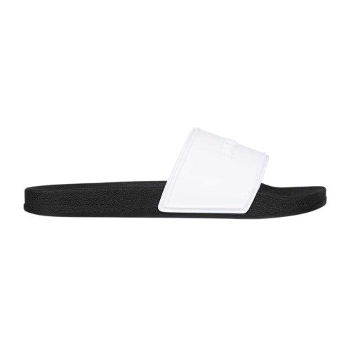 White-Black - Front - Jack Wills Womens-Ladies Logo Padded Flat Sliders