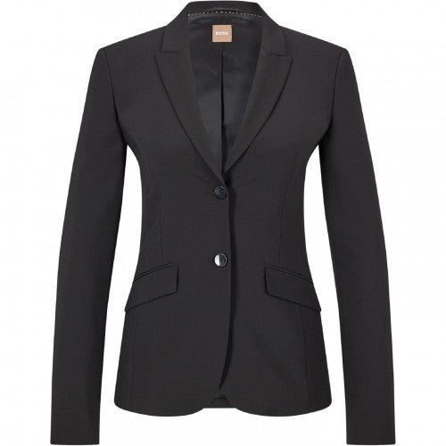 Front - Boss Womens/Ladies Lapel Collar Slim Work Blazer