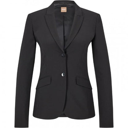 Front - Boss Womens/Ladies Lapel Collar Slim Work Blazer