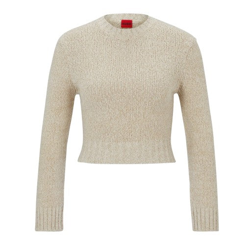 Front - Hugo Womens/Ladies Solarina Crop Sweatshirt
