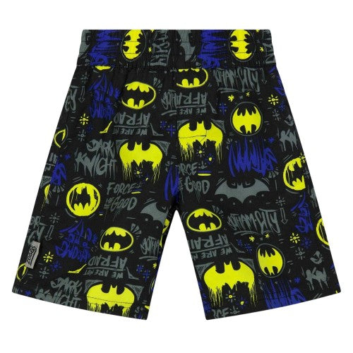 Front - Batman: The Dark Knight Boys Logo Swim Shorts