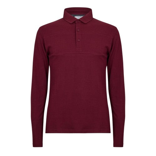 Front - Peter Werth Mens Noaks Long-Sleeved Polo Shirt