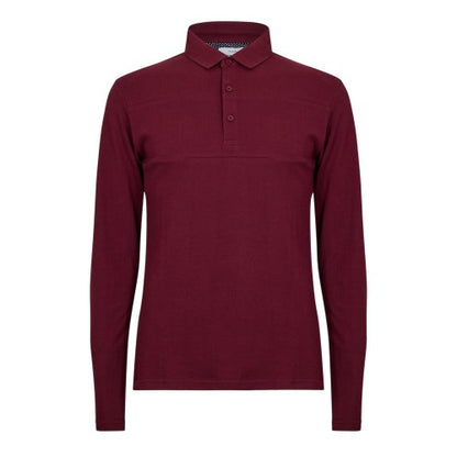 Front - Peter Werth Mens Noaks Long-Sleeved Polo Shirt