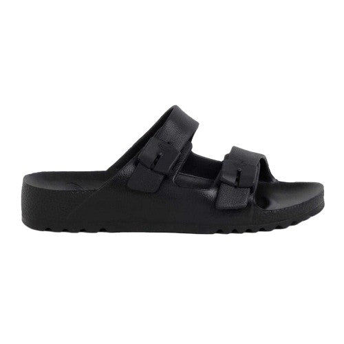Front - Scholl Womens/Ladies Bahia Leather Flatform Sandals