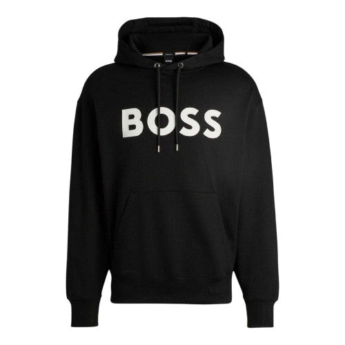 Front - Boss Mens Sullivan Lettering Hoodie
