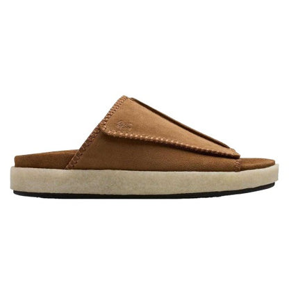 Front - Clarks Originals Mens Overleigh Suede Sliders