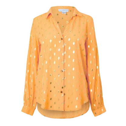 Front - Never Fully Dressed Womens/Ladies Fleck Miley Relaxed Fit Bishop Shirt