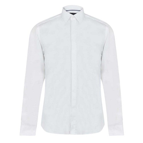 Front - Ted Baker Mens Double Cuff Slim Long-Sleeved Shirt