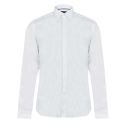 Front - Ted Baker Mens Double Cuff Slim Long-Sleeved Shirt