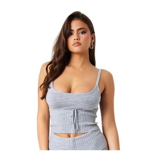 Front - Missy Empire Womens/Ladies Front Tie Camisole