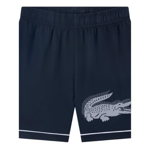 Front - Lacoste Childrens/Kids Woven Logo Track Shorts