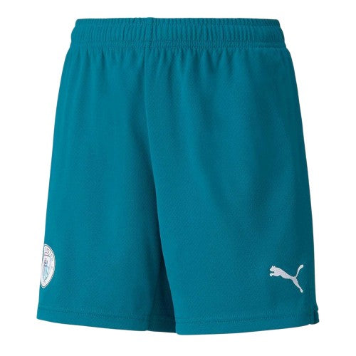 Front - Manchester City FC Childrens/Kids Puma Home Shorts