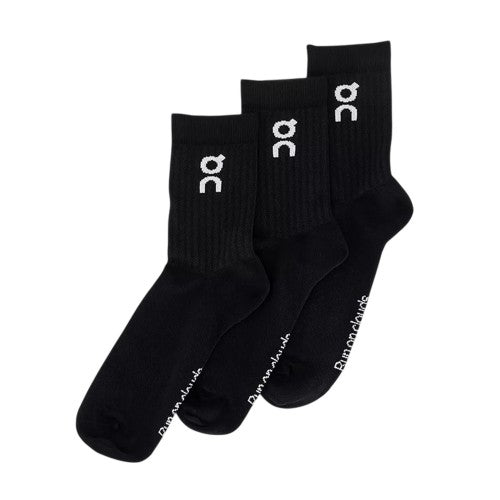 Front - On Running Unisex Adult Logo Crew Socks (Pack of 3)