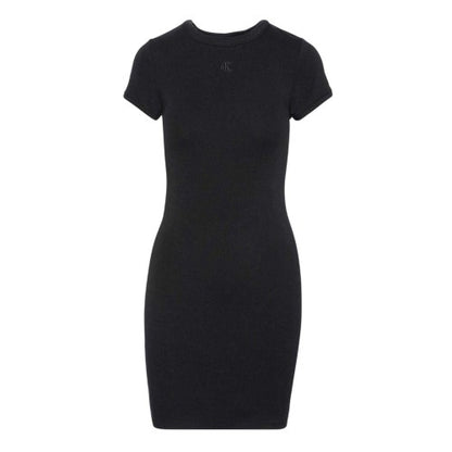 Front - Calvin Klein Womens/Ladies Crew Neck Short-Sleeved Mini Dress