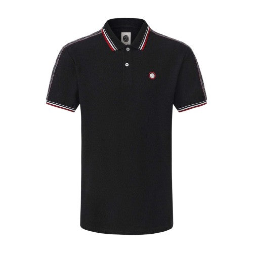 Front - Pretty Green Mens Logo Taped Polo Shirt