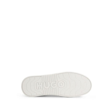 White - Close up - Hugo Womens-Ladies Blake Hi Top Leather Trainers