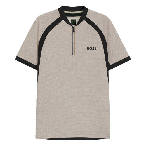 Front - Boss Mens PL_TOC Matchball Slim Short-Sleeved Polo Shirt