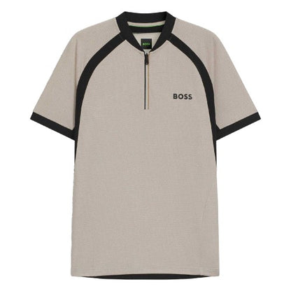 Front - Boss Mens PL_TOC Matchball Slim Short-Sleeved Polo Shirt
