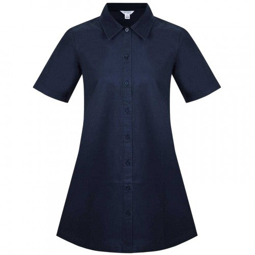 Front - Miso Womens/Ladies Oxford Collared Mini Shirt Dress