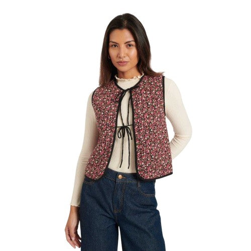 Front - Nobody´s Child Womens/Ladies Floral Regular Sleeveless Waistcoat