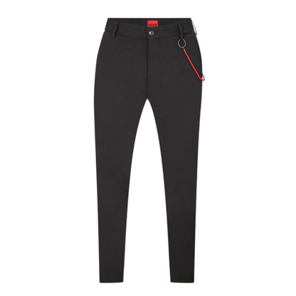 Front - Hugo Mens Gason Chain Detail Slim Chinos