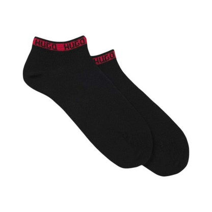 Front - Hugo Mens Cotton Blend Ankle Socks (Pack of 2)