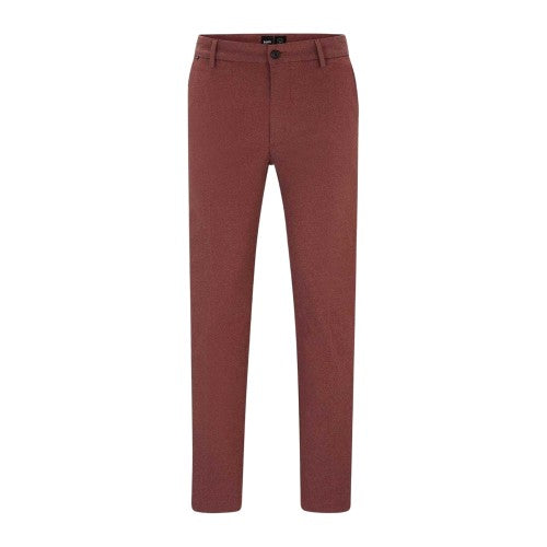 Front - Boss Mens Kane Flat Fronted Chinos
