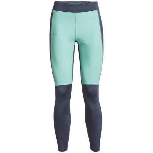 Grey - Front - Under Armour Womens-Ladies Qualifier Moisture Wicking Running Tights