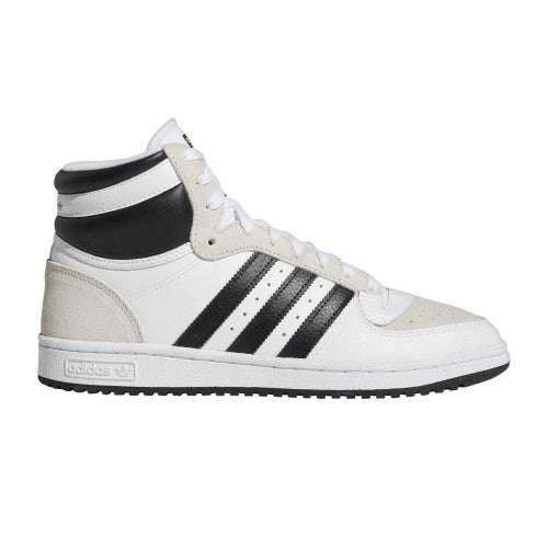 Front - Adidas Mens Top Ten Red Bulls Suede High Top Trainers