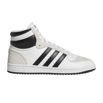 Front - Adidas Mens Top Ten Red Bulls Suede High Top Trainers