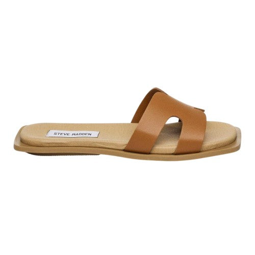 Front - Steve Madden Womens/Ladies Hadyn Leather H-Strap Sandals