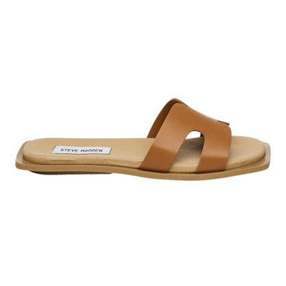 Front - Steve Madden Womens/Ladies Hadyn Leather H-Strap Sandals