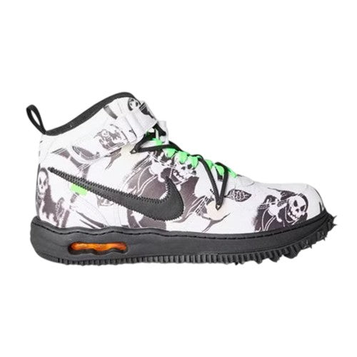 Front - Nike Womens/Ladies Air Force 1 Graphic Print Leather Shoes