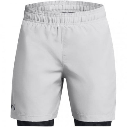 Front - Under Armour Childrens/Kids Tech 2 in 1 Running Shorts