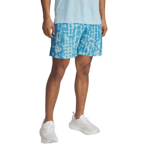 Front - Under Armour Mens Performance Patterned Lightweight Athletic Running Shorts