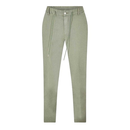 Front - Boss Mens Kane Drawstring Waist Chinos